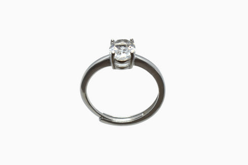 Divya दिव्या | Bergkristall | Ring | Silber | Rhodiniert